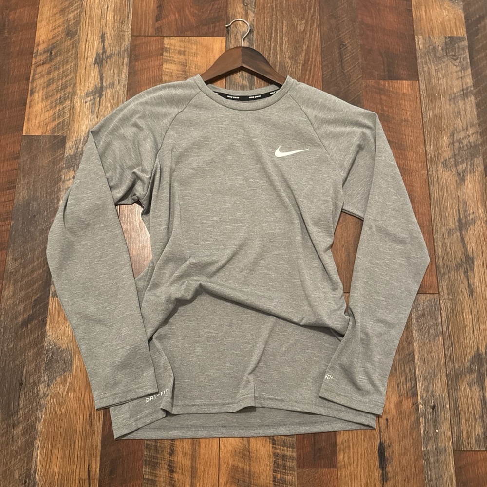 Nike Gray Dri-FIT Swim Top